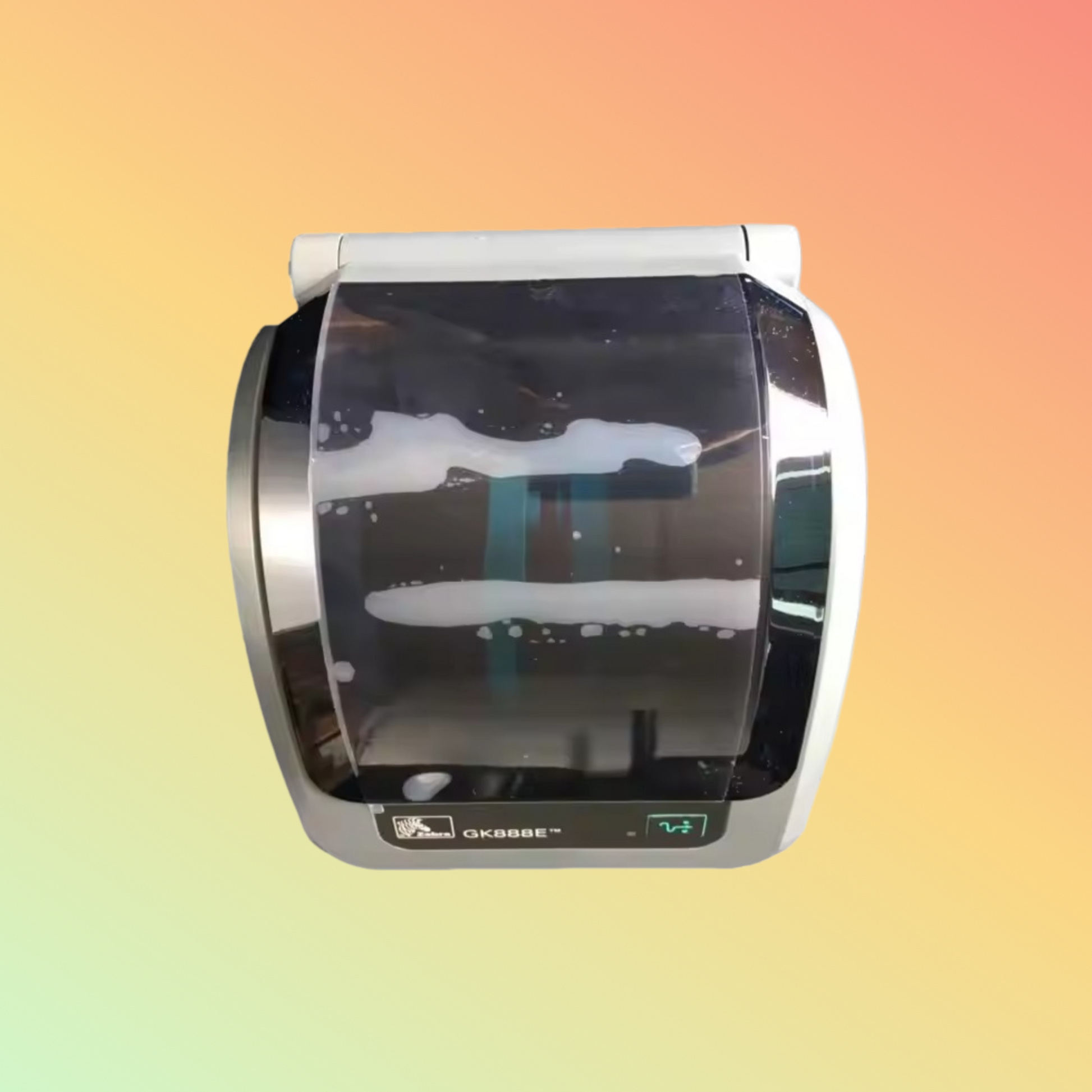 Zebra GK888E thermal label printer, 203dpi resolution, prints labels up to 4.09 inches wide, ideal for desktop use