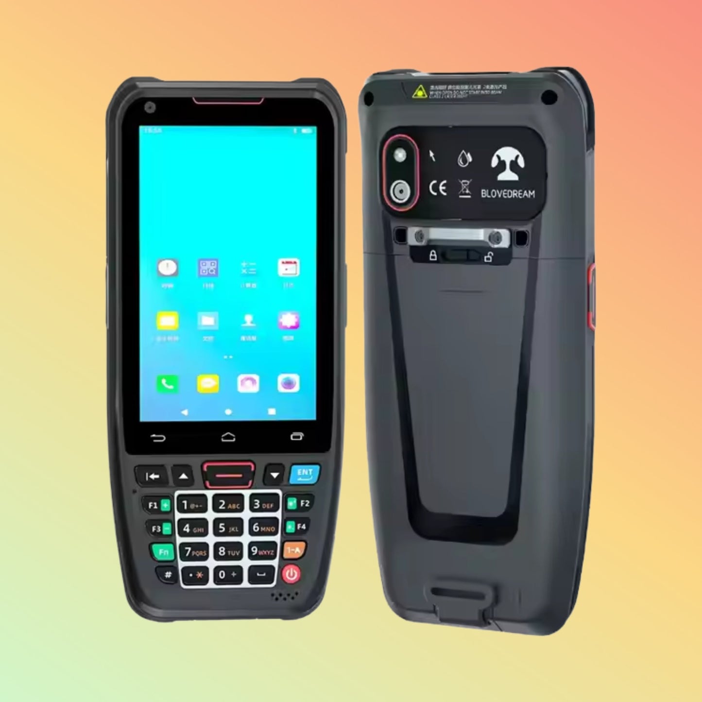 Rugged Android 4G PDA: NFC, Barcode Scanner, 4500mAh Battery
