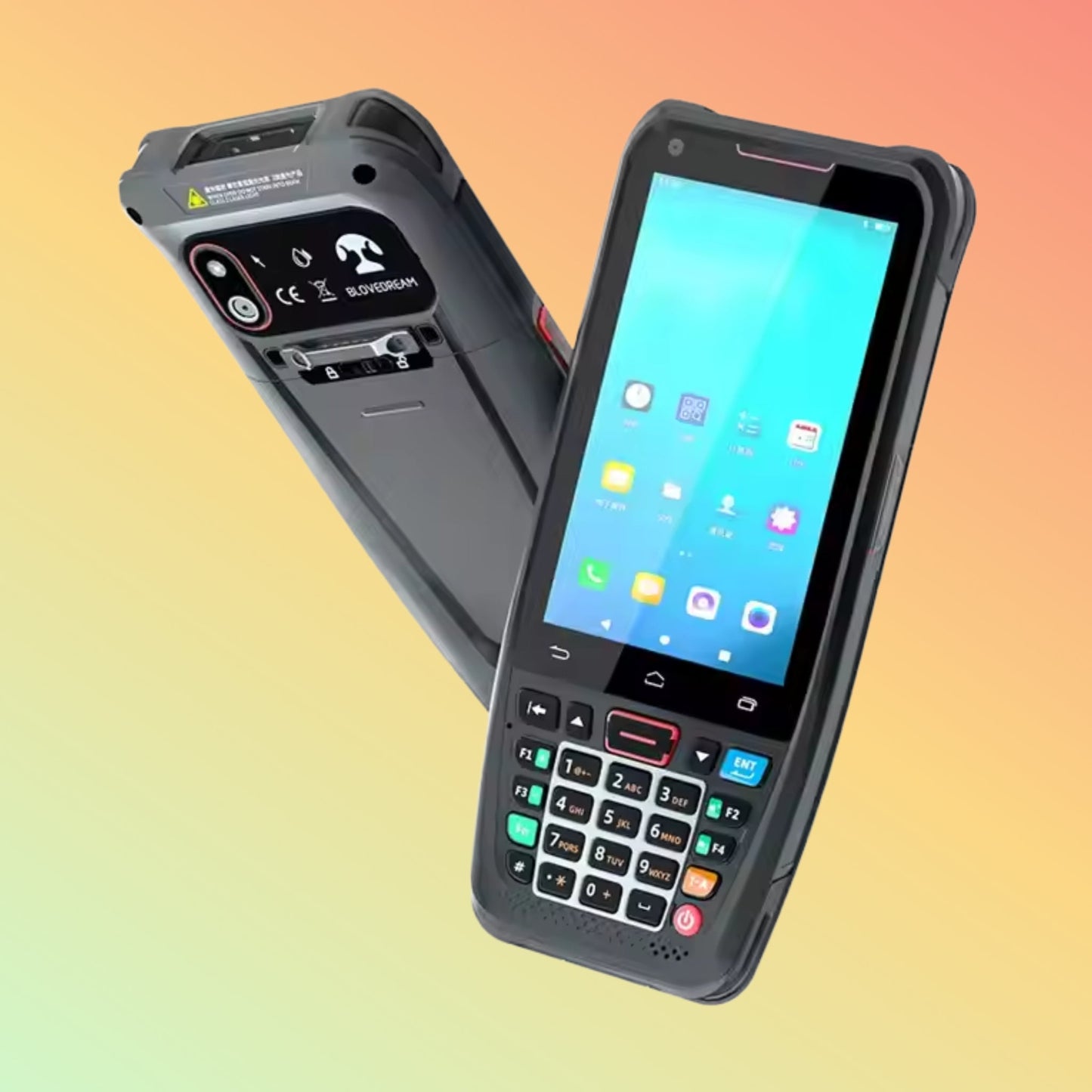 Rugged Android 4G PDA: NFC, Barcode Scanner, 4500mAh Battery