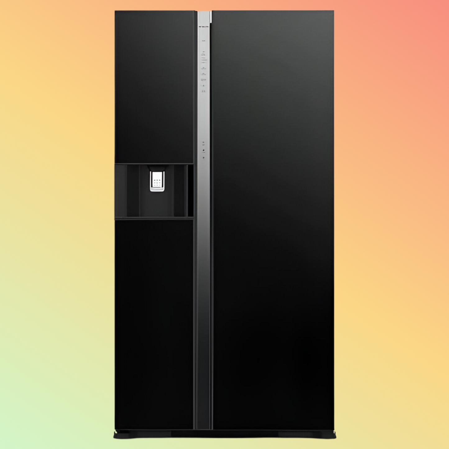 Hitachi RSX700GPUK0GBK 700ltr Side by Side Glass Refrigerator With Dispenser