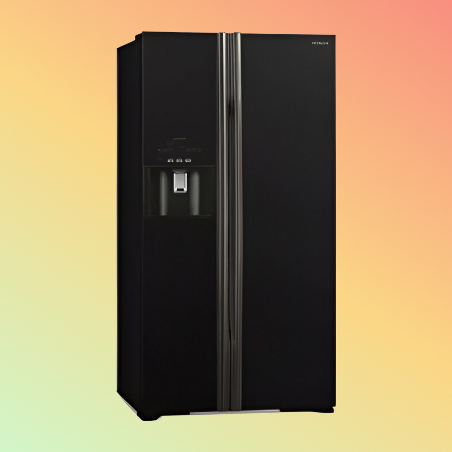 Hitachi RSX700GPUK0GBK 700ltr Side by Side Glass Refrigerator With Dispenser