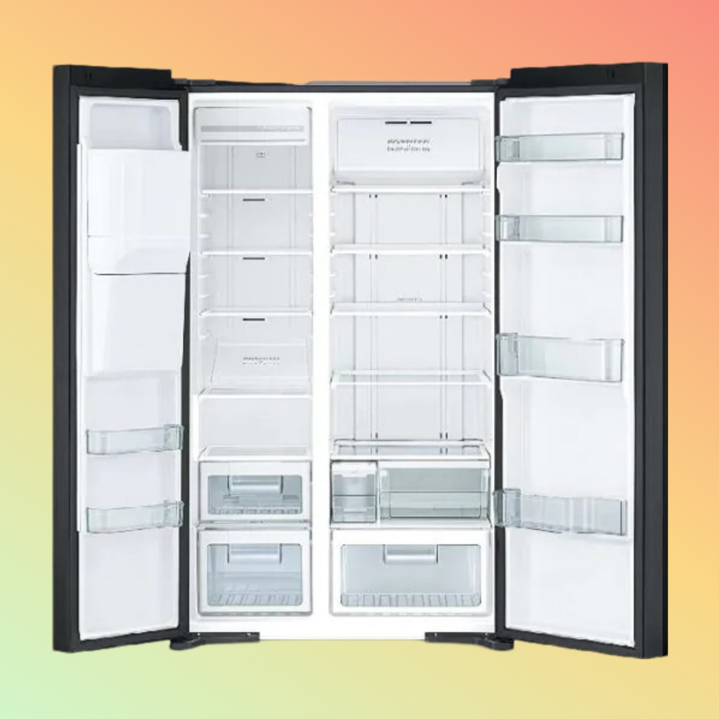 Hitachi RS700PUK0GBK 605 700l Top Mount Refrigerator, Black