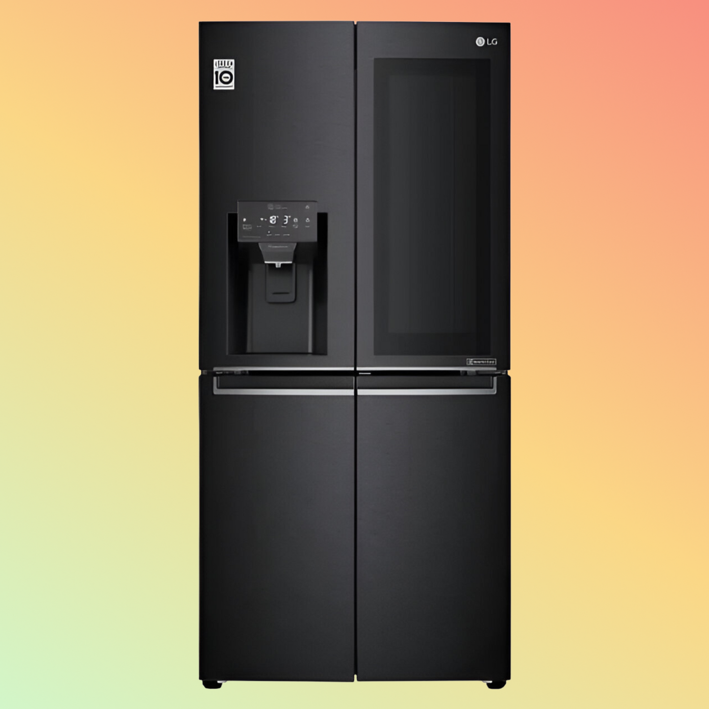 LG Gr-x29ftqel Side by Side 423 Litres Refrigerator, Matte Black
