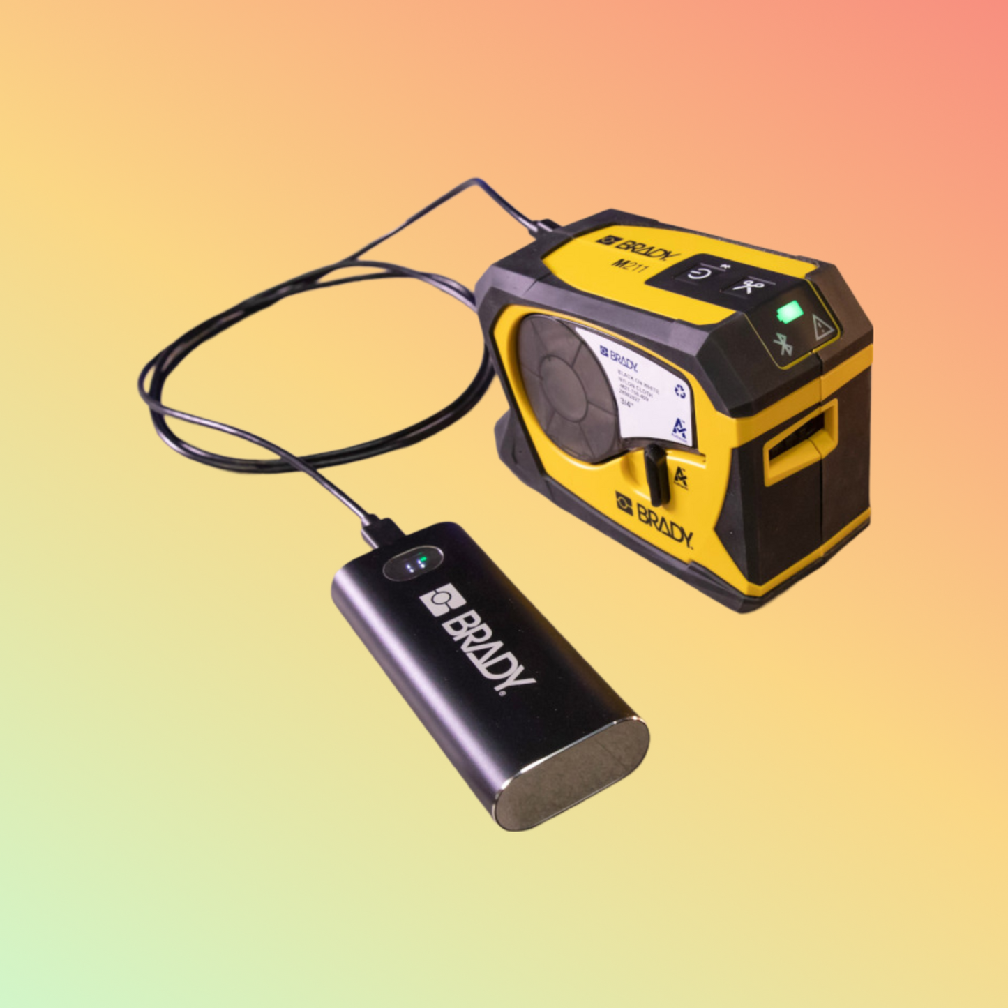 M211 Portable Bluetooth Label Printer with Accessory Kit