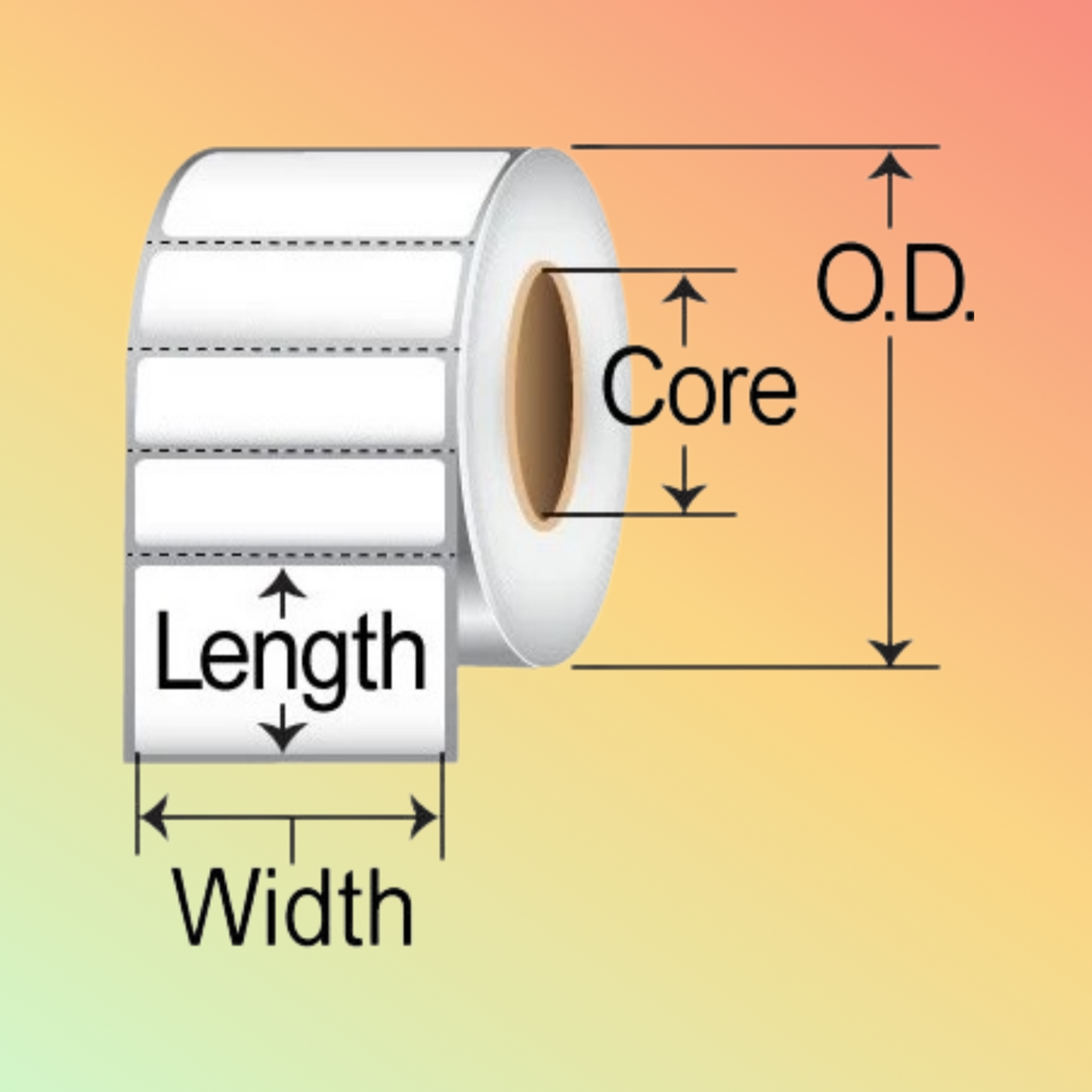 Neo Sector9 3x5 Inkjet Label [Perforated] 1.8 lbs