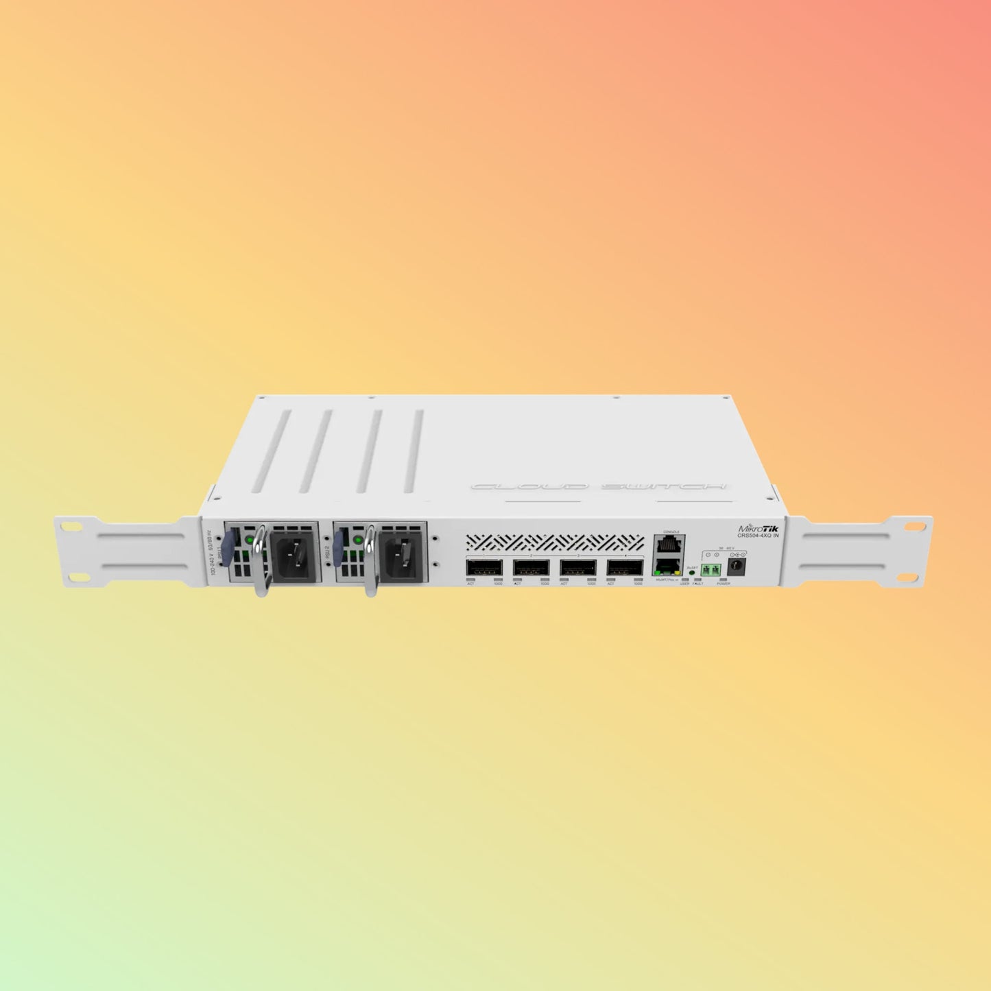 MikroTik (CRS504-4XQ-IN) Switch - 1 x Fast Ethernet port