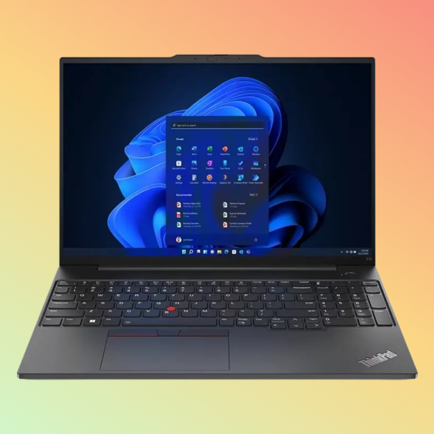 LENOVO THINKPAD E16 Gen 1 Laptop - 13th Gen i5-1335U, 8GB, 512GB SSD, NVIDIA GeForce MX550 2GB, 16″ WUXGA, English Keyboard