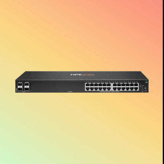 HPE Aruba CX 6100 (JL678A) Switch - 24 x Gigabit Ethernet BASE-T Ports RJ45