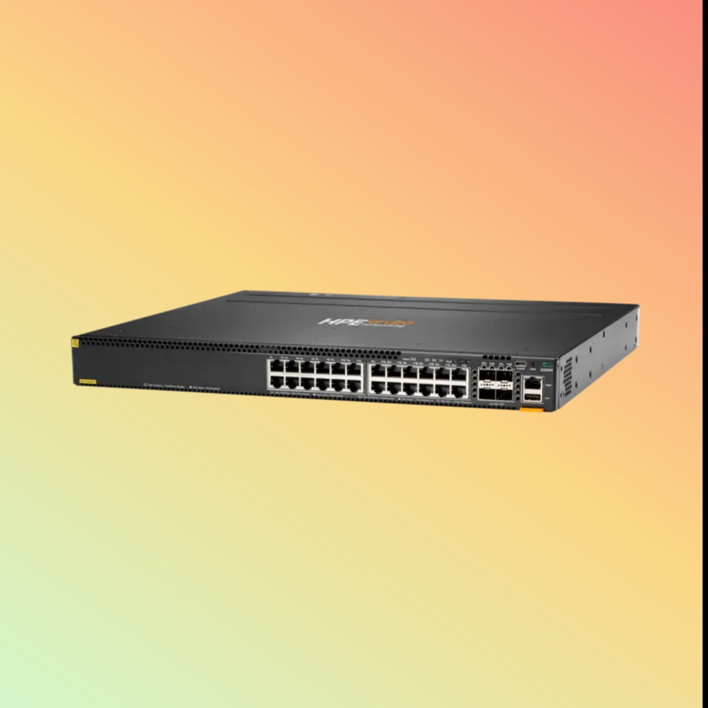 HPE Aruba CX 6300M (JL662A) Switch - 24 x Gigabit Ethernet BaseT PoE+ Ports, 4 x 1G/10G/25G/50G* SFP Ports, 1 x USB‑C Console