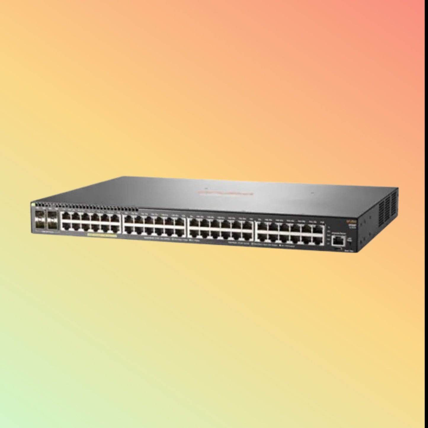 HPE Aruba 2930F (JL262A) Switch - 48 x Gigabit Ethernet PoE+ Ports RJ45, 4 x SFP Gigabit Ethernet Ports