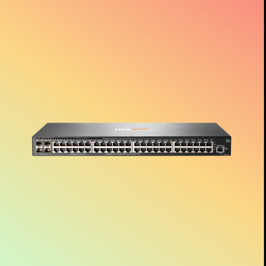 HPE Aruba 2930F (JL260A) Switch - 48 x Gigabit Ethernet Ports RJ45, 4 x SFP Gigabit Ethernet Ports