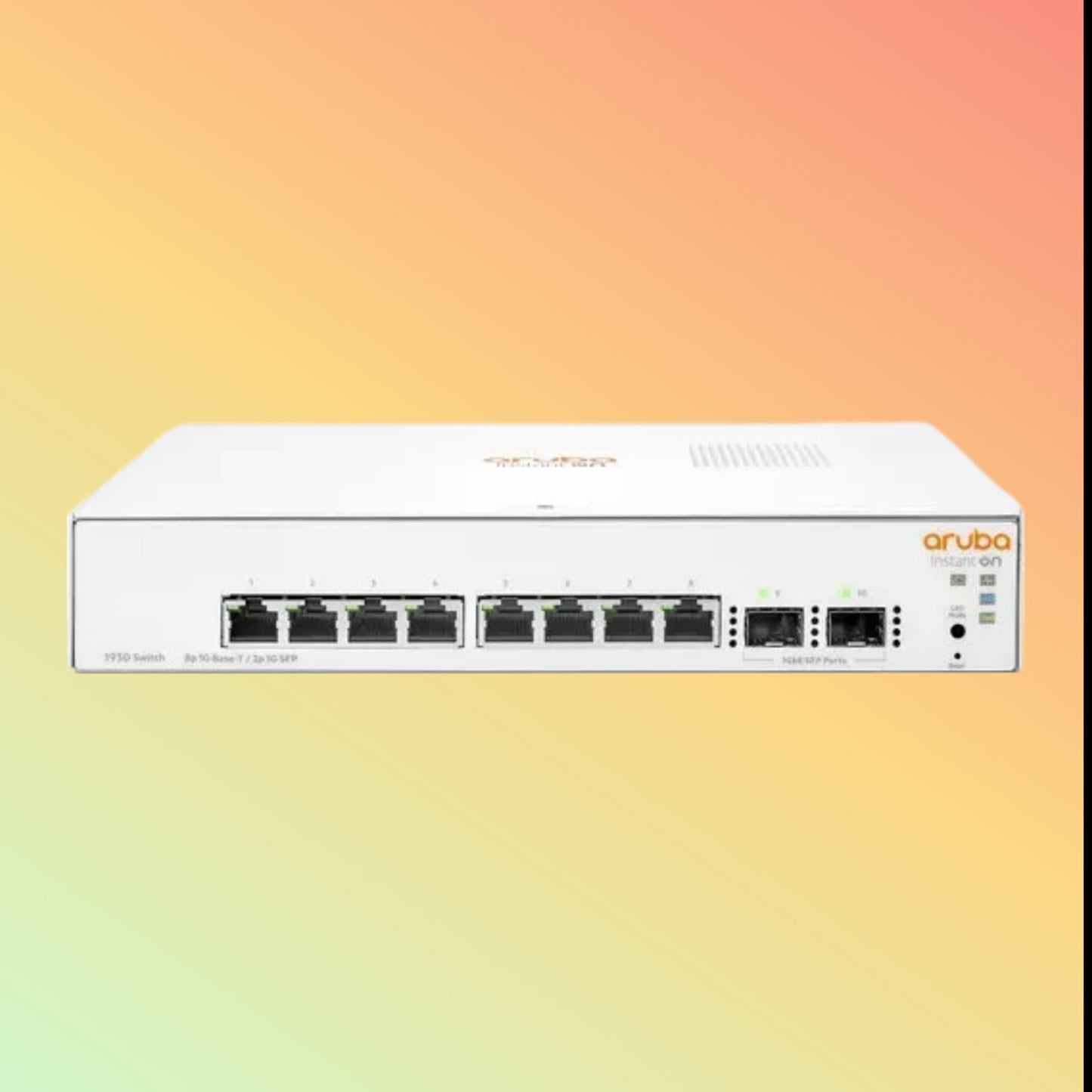HPE Aruba Instant On 1930 (JL680A) Switch - 8 x Gigabit Ethernet Ports RJ45, 2 x SFP Gigabit Ethernet Ports