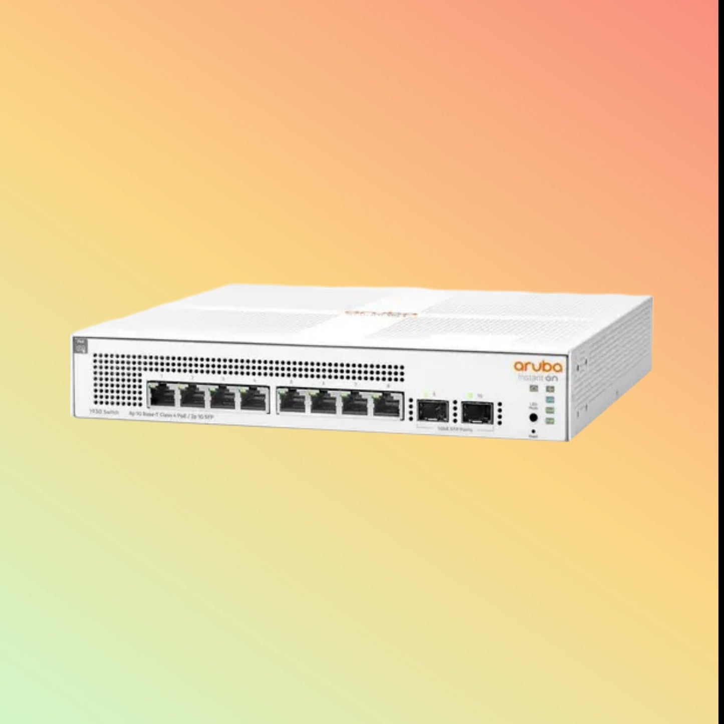 HPE Aruba Instant On 1930 (JL681A) Switch - 8 x Gigabit Ethernet PoE+ Ports RJ45 (30 W