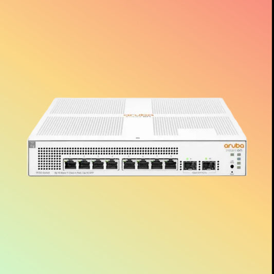 HPE Aruba Instant On 1930 (JL681A) Switch - 8 x Gigabit Ethernet PoE+ Ports RJ45 (30 W