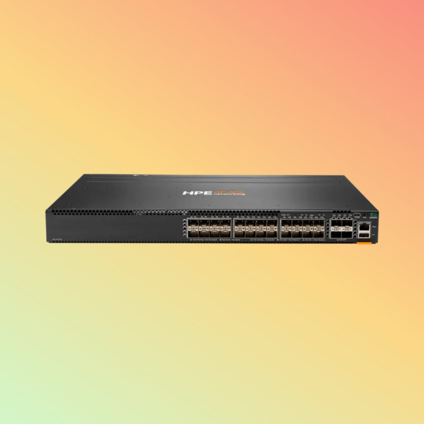 HPE Aruba 6300M (JL658A) Switch - 24 x SFP+ 10 GbE, 4 x SFP 56 50 GbE WAN, 1 x USB-C