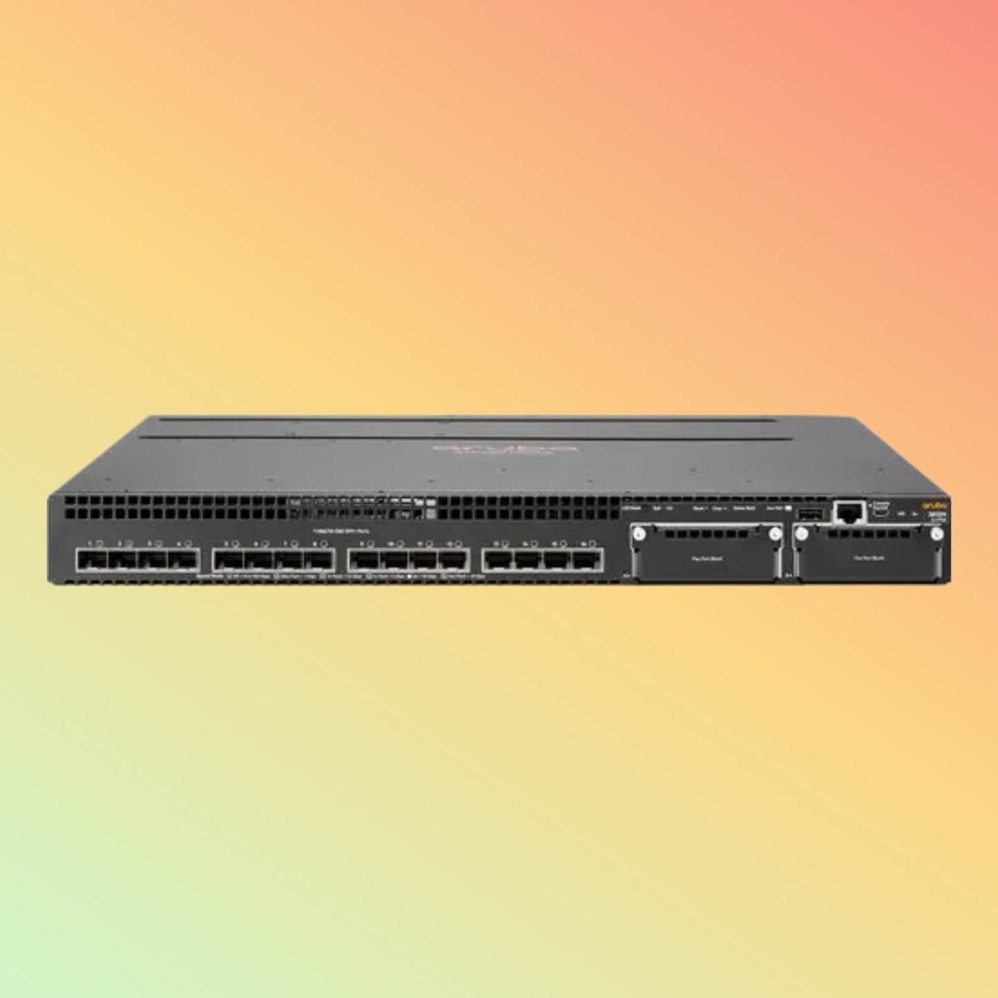 HPE Aruba 3810M (JL075A) Switch - 16 x SFP+ 10 GbE, 1 x RJ45 LAN, 1 x Micro-USB