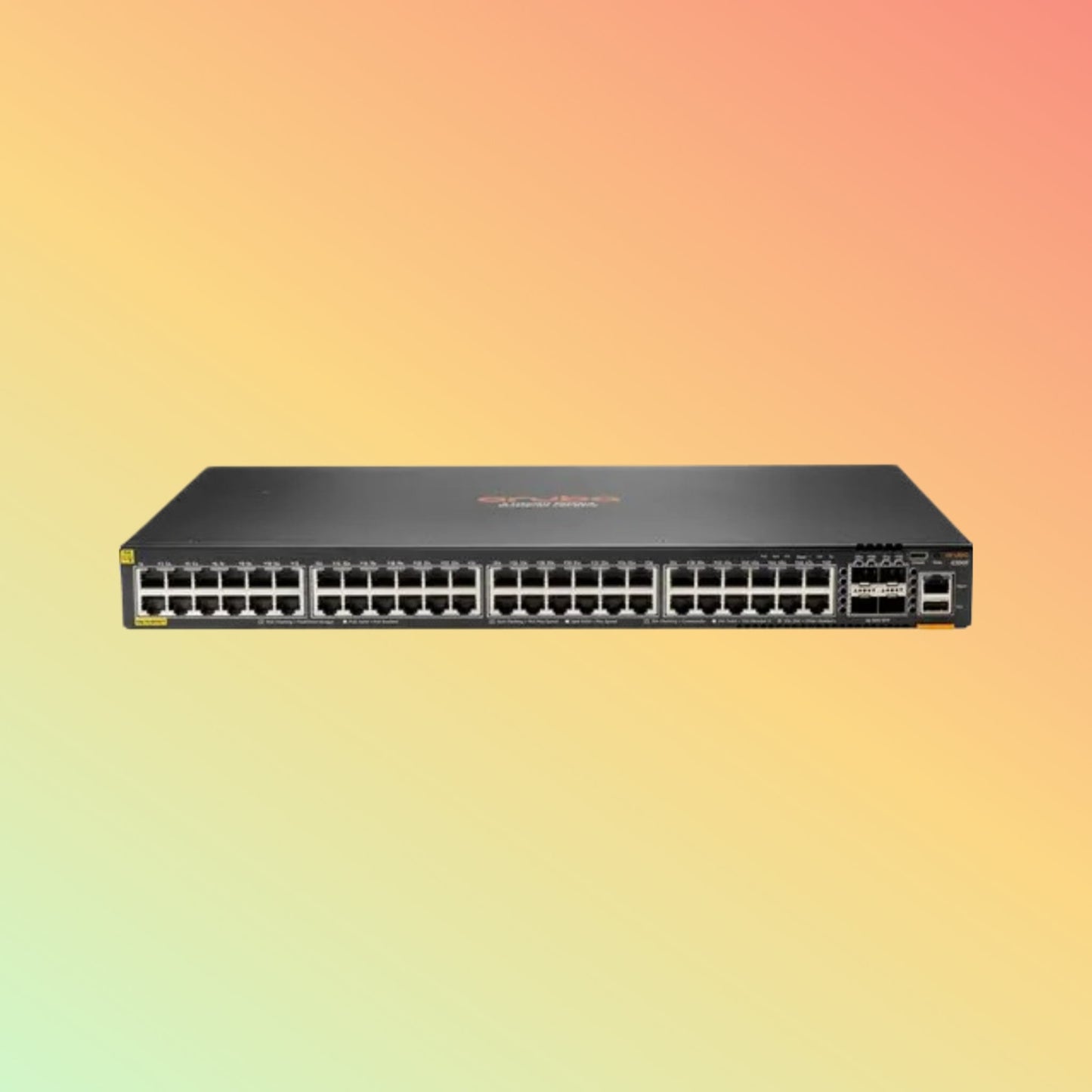 HPE Aruba CX 6300F (JL665A) Switch - 48 x Gigabit Ethernet PoE+ Ports RJ45, 4 x SFP56 GbE WAN