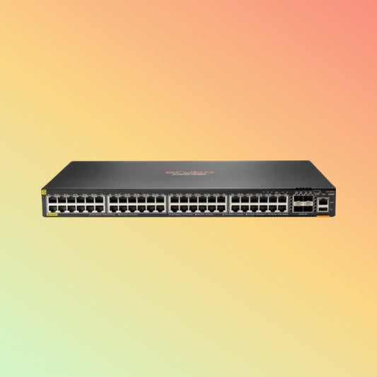 HPE Aruba CX 6300F (JL665A) Switch - 48 x Gigabit Ethernet PoE+ Ports RJ45, 4 x SFP56 GbE WAN