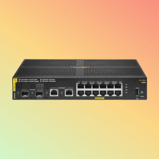 HPE Aruba CX 6000 (R8N89A) Switch - 12 x Gigabit Ethernet PoE+ Ports RJ45