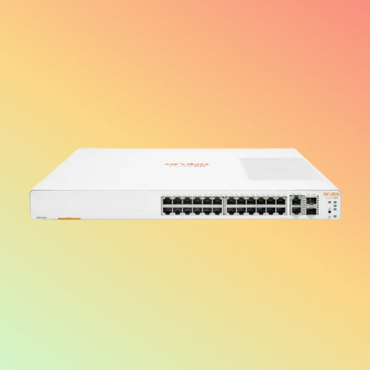 HPE Aruba Instant On 1960 (JL806A) Switch - 24 x Gigabit Ethernet Ports RJ45, 2 x 10 GbE WAN RJ45
