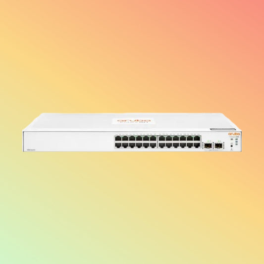 HPE Aruba Instant On 1830 (JL812A) Switch - 24 x Gigabit Ethernet Ports RJ45, 2 x SFP Gigabit Ethernet Ports