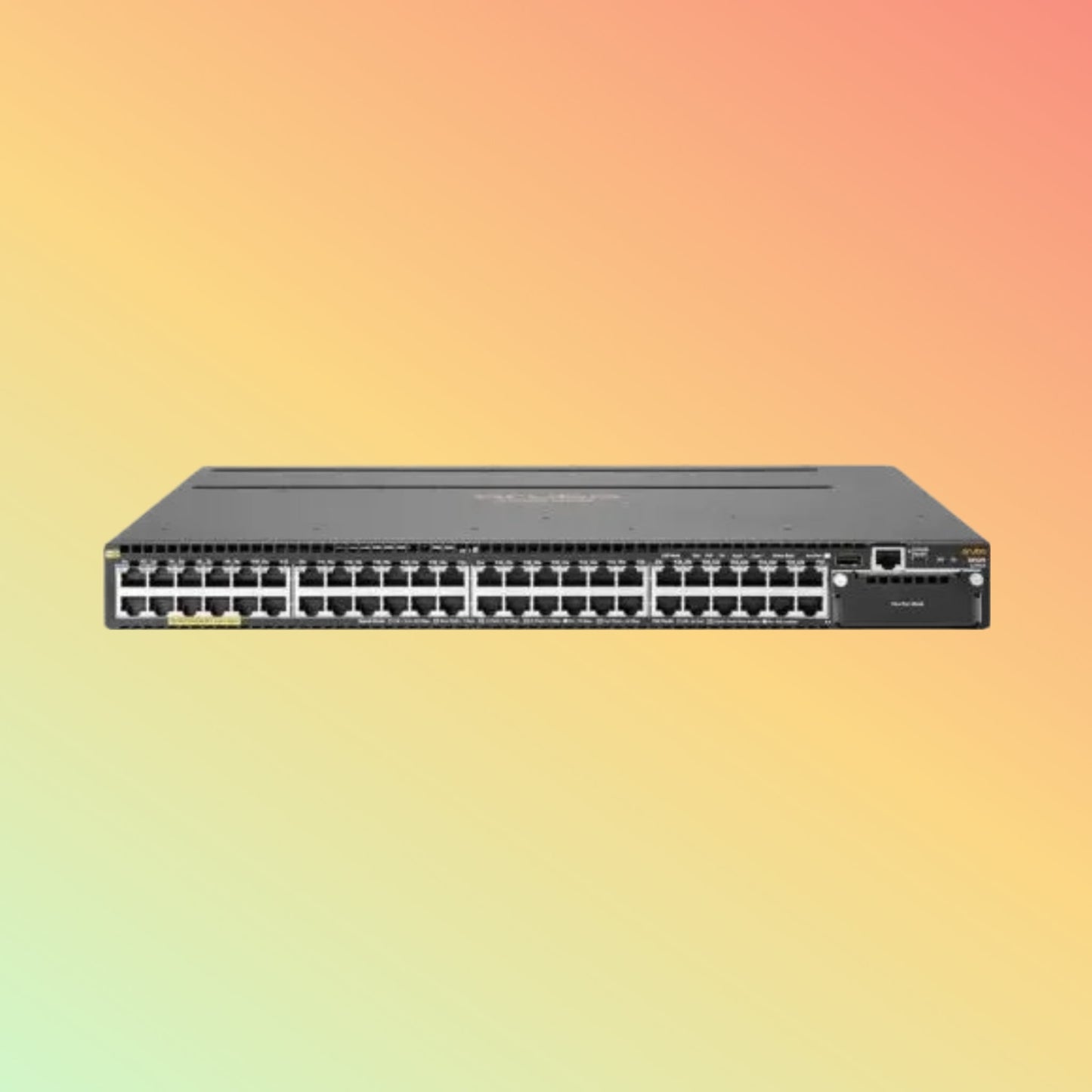 PE Aruba 3810M (JL429A) Switch - 48 x Gigabit Ethernet PoE+ Ports RJ45, 4 x SFP+ 10 GbE WAN