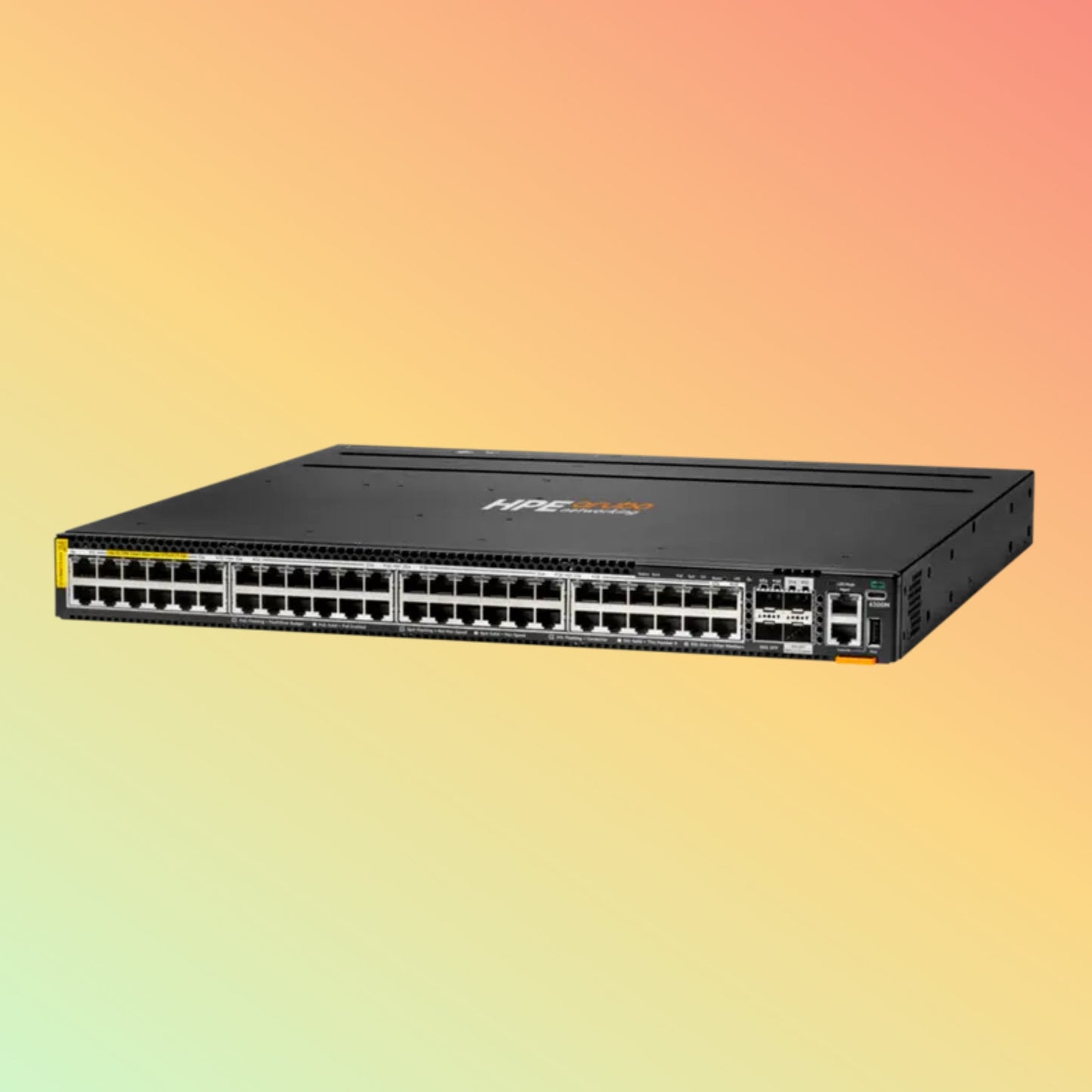 HPE Aruba CX 6300M (R8S91A) Switch - 720 Gbps Switching Bandwidth, 535 Mpps Throughput, 2880 W PoE capability, 48 x RJ45
