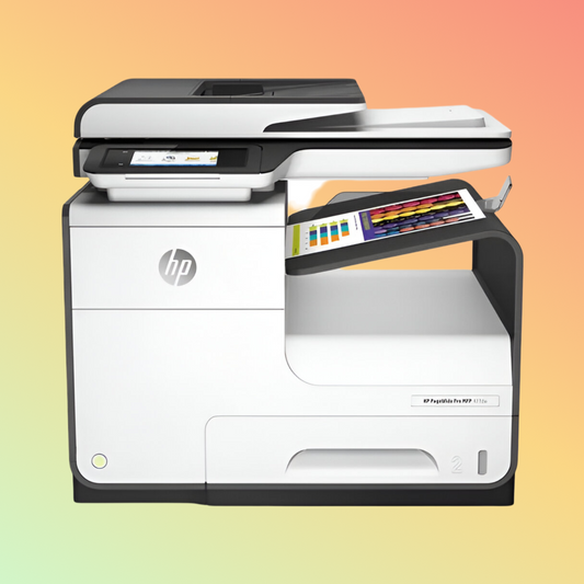 HP Page Wide Pro 477DW All in one Printer - Wireless, Print, copy, scan, fax, 40 ppm, 2400 x 1200 dpi Resolution, Up to 50,000 pages, Black and Color