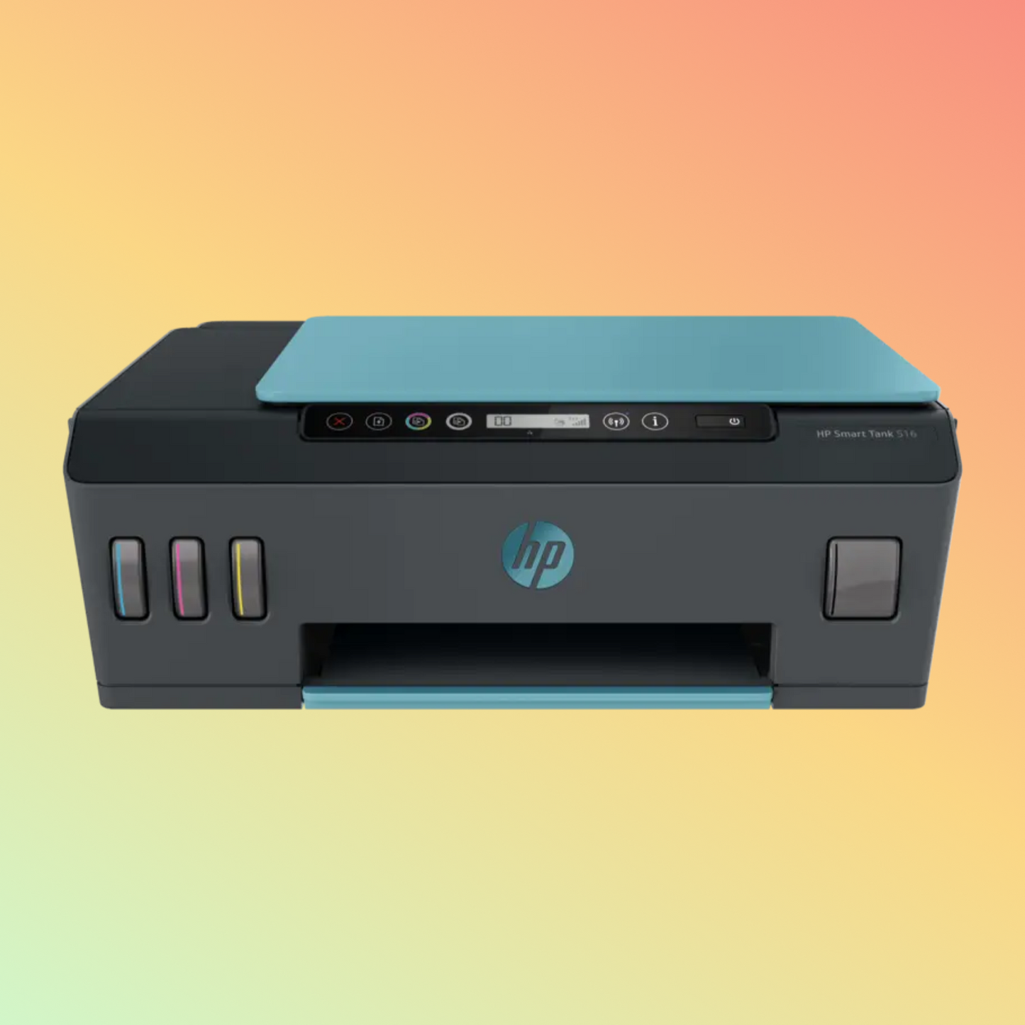 HP SMART TANK 516 Printer - Wireless, A4, Print Copy Scan, 11 ppm, 1200 x 1200 rendered dpi Resolution, 1,000 Pages Duty Cycle, Black and Color