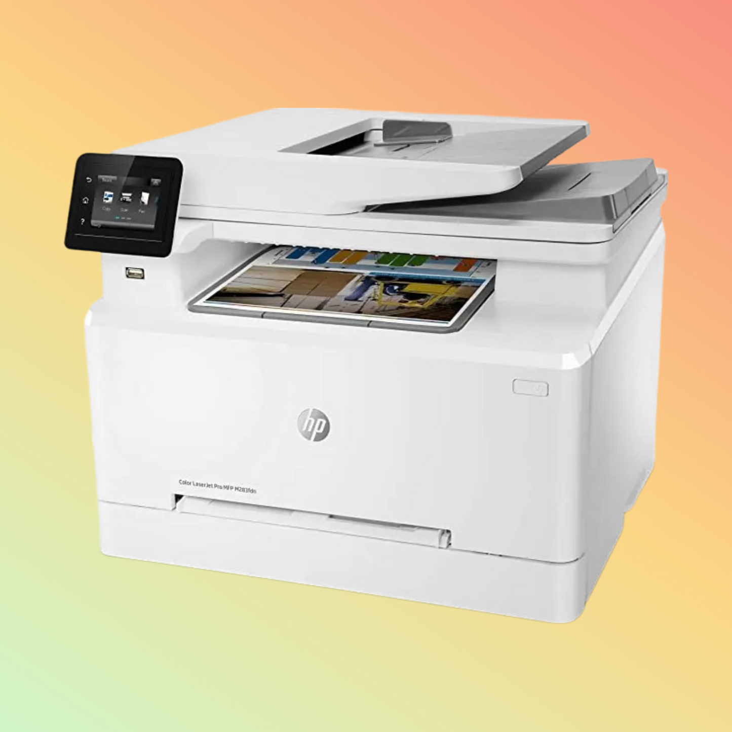 HP LaserJet Pro MFP M283FDN Printer - Wireless, A4, Print Copy Scan Fax, 21 ppm, 600 x 600 dpi Resolution, 40,000 Pages Duty Cycle, Black and Color