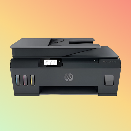 HP SMART TANK 615 Printer - Wireless, A4, Print Copy Scan Fax, 11 ppm, 1200 x 1200 rendered dpi Resolution, 1,000 Pages Duty Cycle, Black and Color