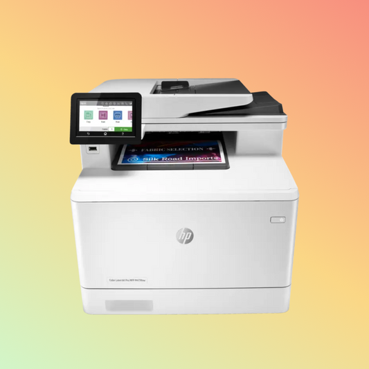 HP LaserJet Pro MFP M479FNW Printer - Wireless, A4, Print Copy Scan Fax Email, 28 ppm, 600 x 600 dpi Resolution, 50,000 Pages Duty Cycle, Black and Color