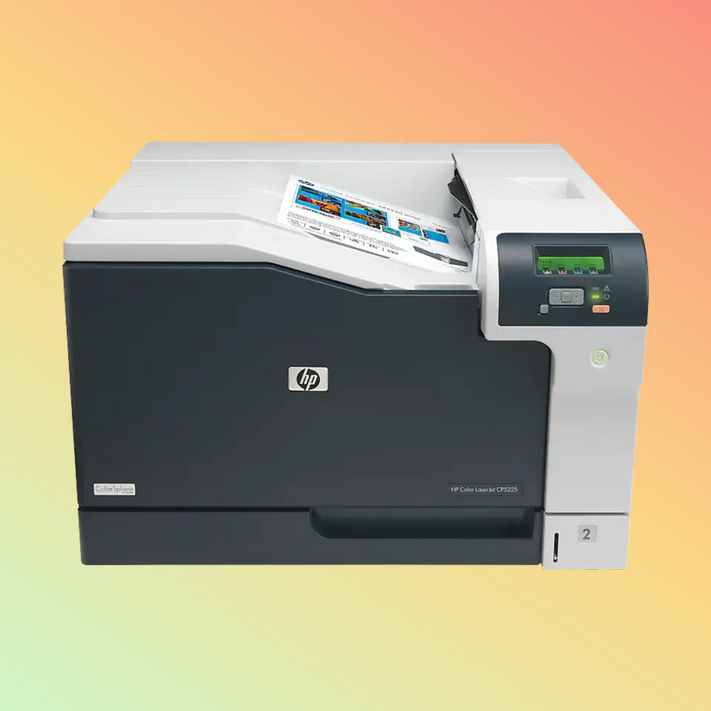 HP LaserJet Pro CP5225DN Printer - A4, Print, 20 ppm, 600 x 600 dpi Resolution, 75,000 Pages Duty Cycle, Black and Color