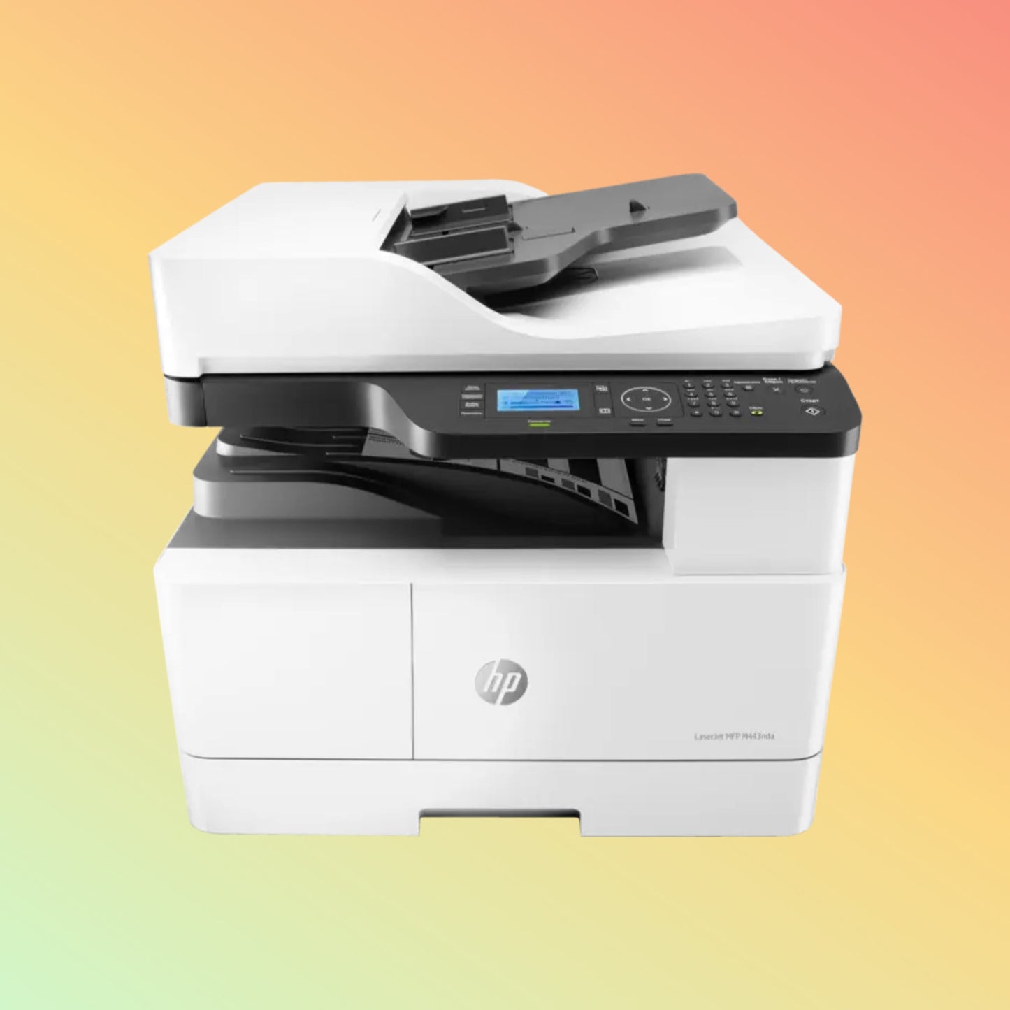 HP LaserJet MFP M443NDA Printer - A4, Print Copy Scan, 25 ppm, 1200 x 1200 dpi Resolution, 50,000 Pages Duty Cycle