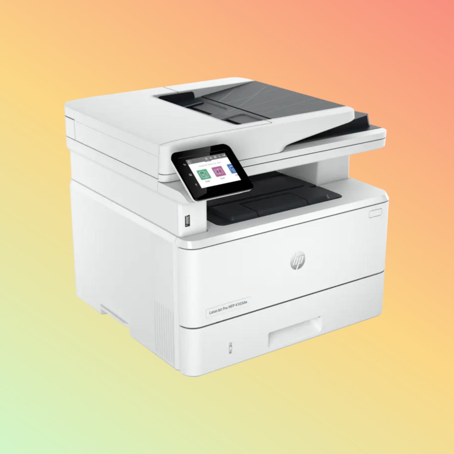 HP LaserJet Pro MFP 4103DW Printer - A4, Print Copy Scan, 42 ppm, 1200 x 1200 dpi Resolution, 80,000 Pages Duty Cycle