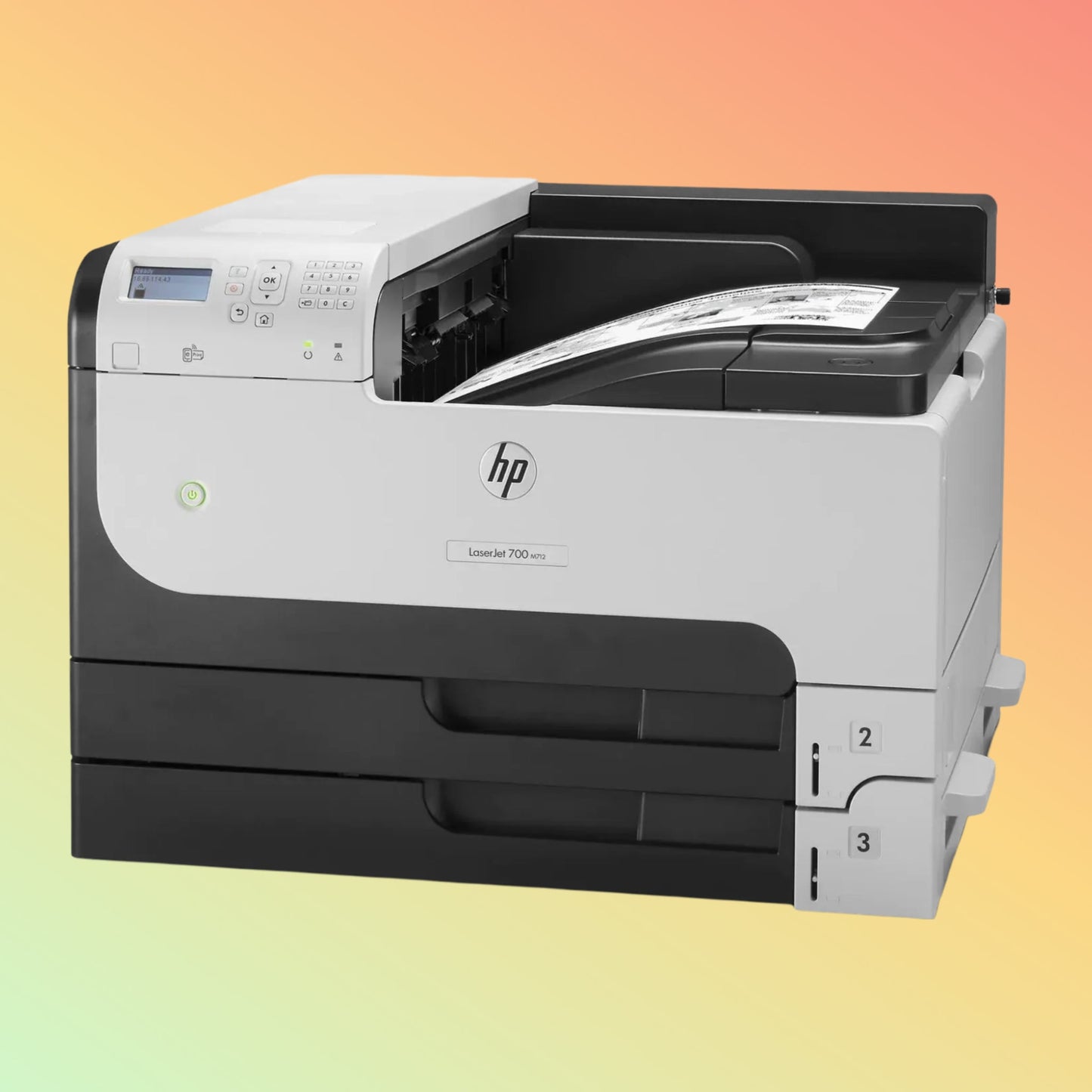 HP LaserJet Enterprise 700 M712DN Printer - A4, Print, 41 ppm, 1200 x 1200 dpi Resolution, 100,000 Pages Duty Cycle