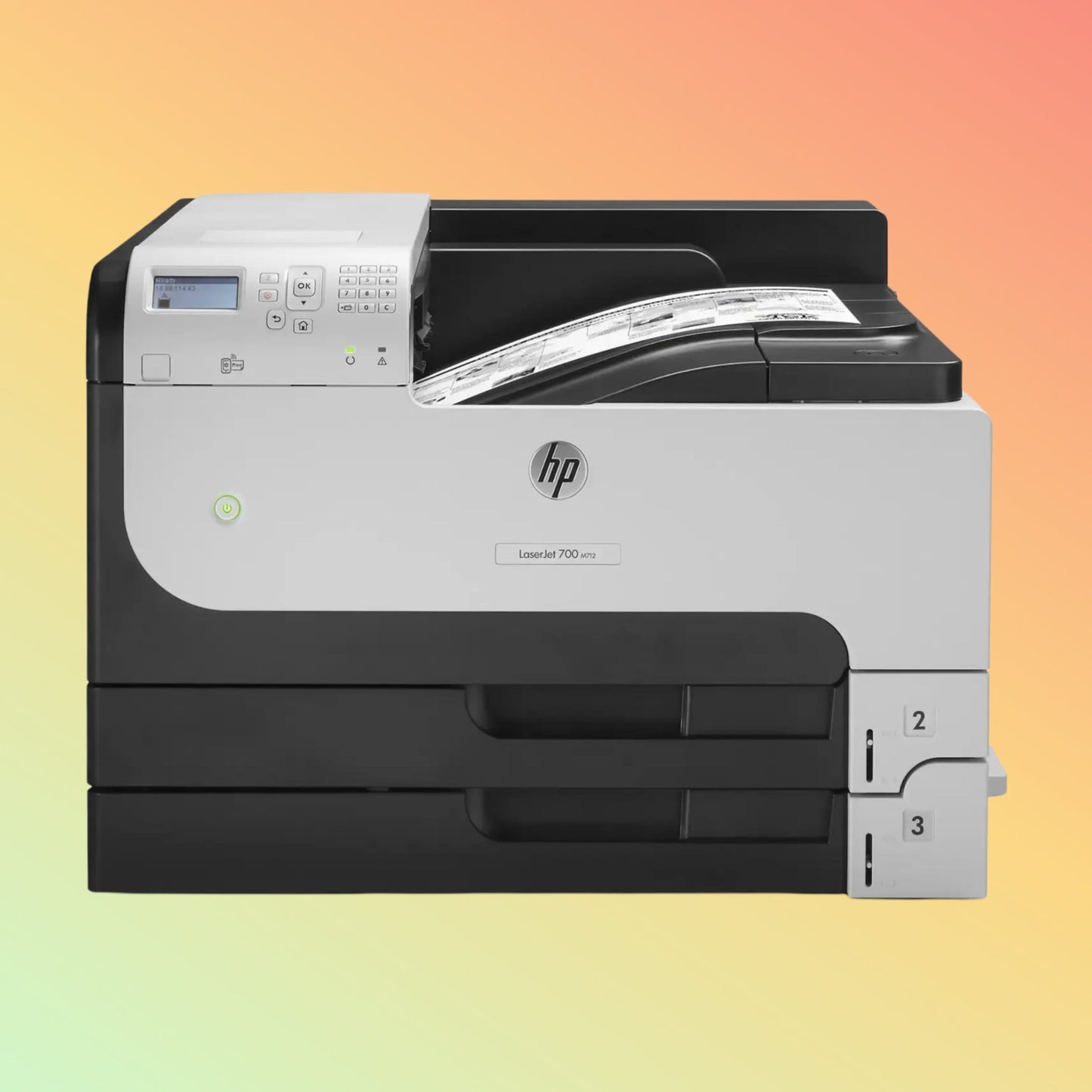 HP LaserJet Enterprise 700 M712DN Printer - A4, Print, 41 ppm, 1200 x 1200 dpi Resolution, 100,000 Pages Duty Cycle