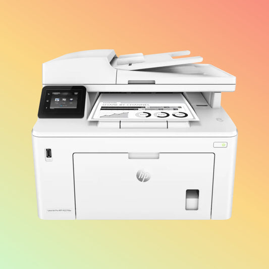 HP LaserJet Pro MFP M227FDW Printer - Wireless, A4, Print Copy Scan, 28 ppm, 1200 x 1200 dpi Resolution, 30,000 Pages Duty Cycle