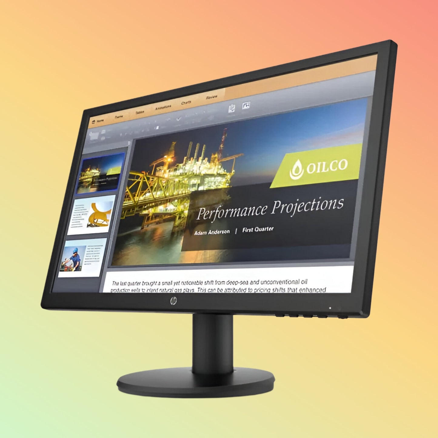 HP P21B G4 Monitor - 20.7" FHD (1920 x 1080), TN, HDMI, VGA, 250 nits, 60 Hz