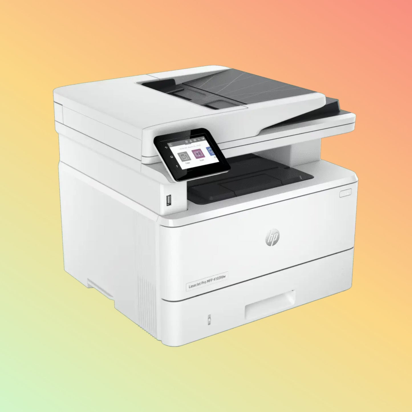 HP LaserJet Pro MFP 4103FDN Printer - A4, Print Copy Scan Fax, 40 ppm, 1200 x 1200 dpi Resolution, 80,000 Pages Duty Cycle