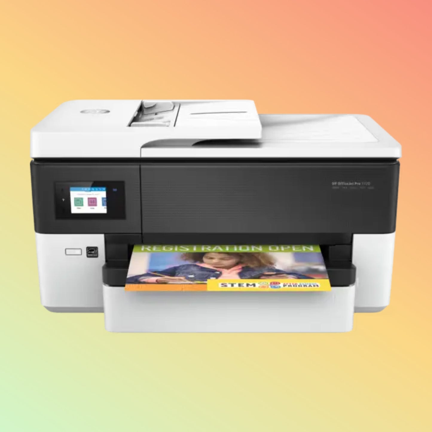 HP OfficeJet Pro Wide Format 7720 Printer - Wireless, A4, Print Copy Scan Fax, 22 ppm, 1200 x 1200 rendered dpi Resolution, 30,000 Pages Duty Cycle, Black and Color