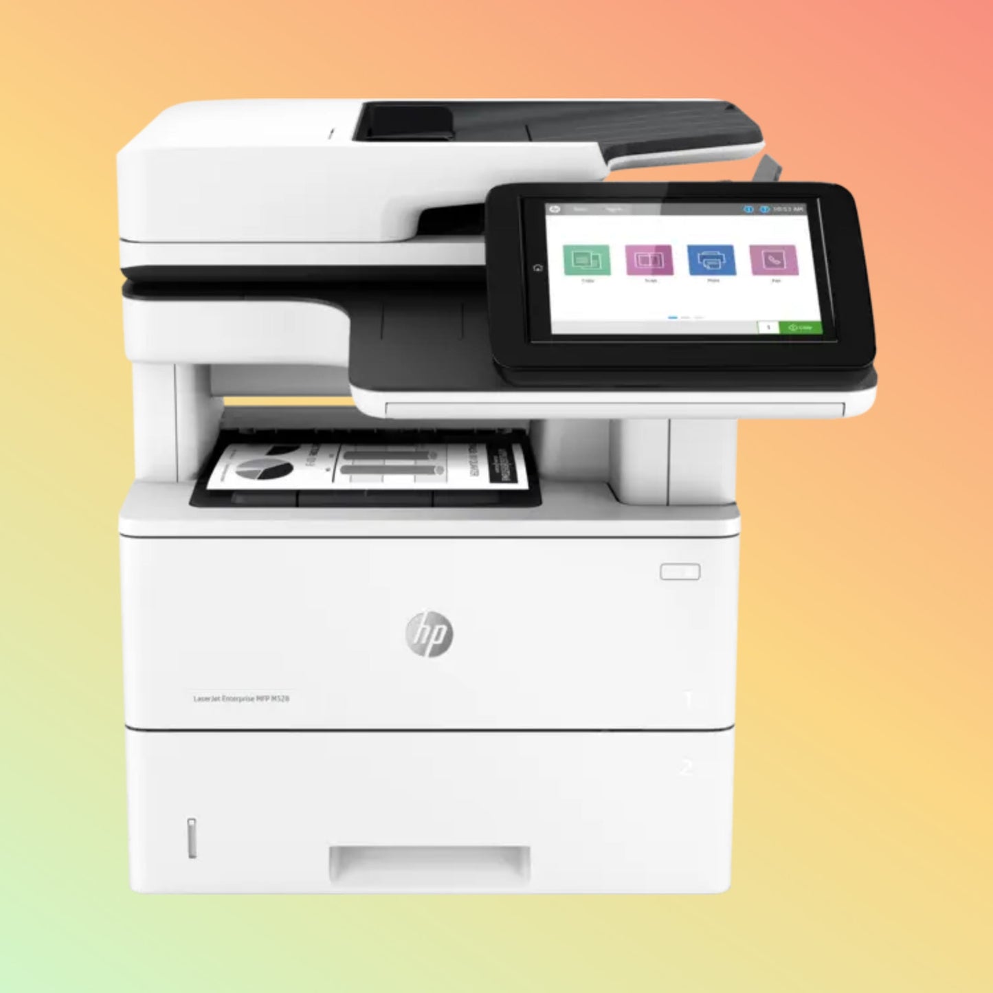 HP LaserJet Enterprise MFP M528DN Printer - Wireless, A4, Print Copy Scan Fax, 43 ppm, 1200 x 1200 dpi Resolution, 150,000 Pages Duty Cycle