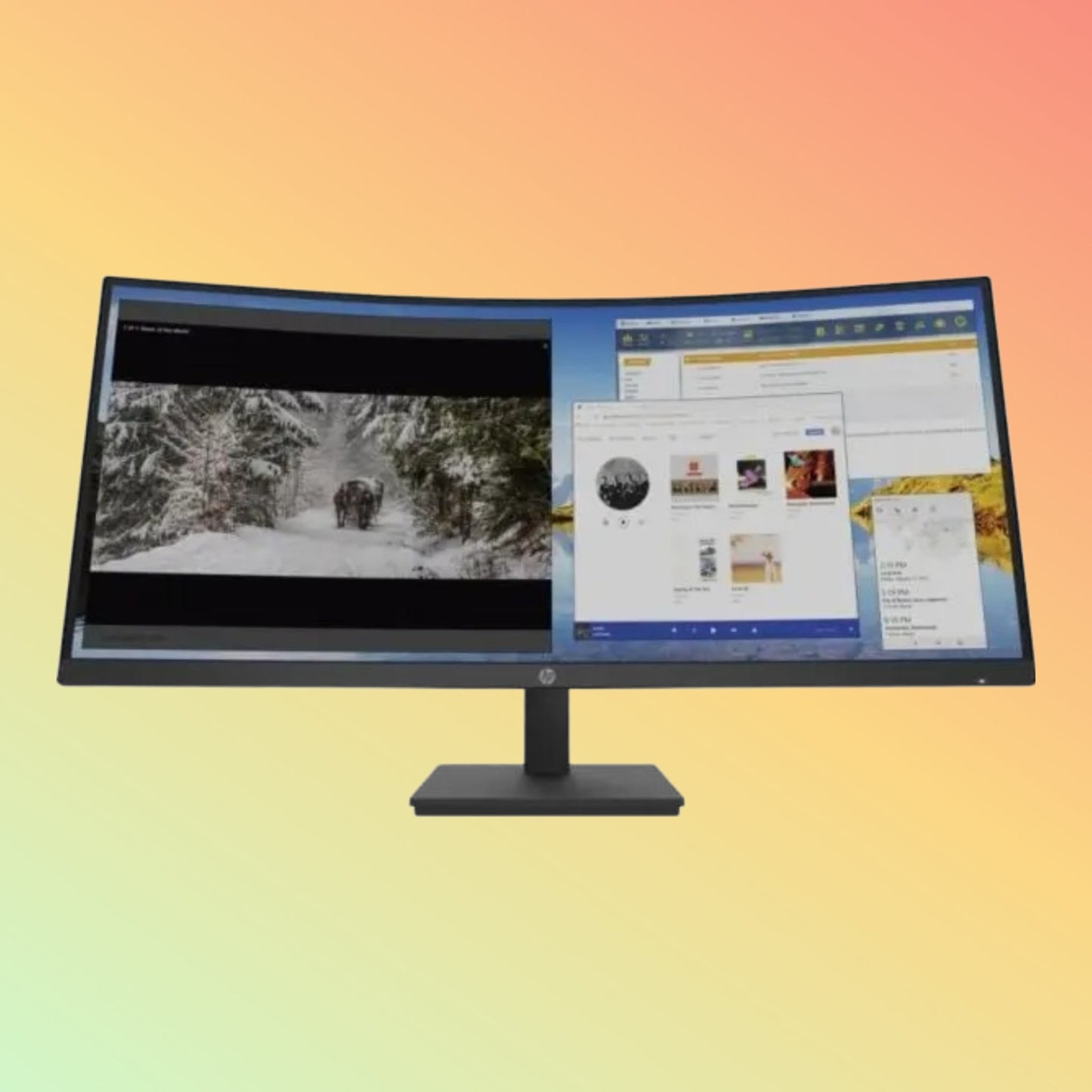 HP M34D 3B1W4AS Monitor - 34" WQHD (3440 x 1440), HDMI. DP, 250 nits, 100Hz