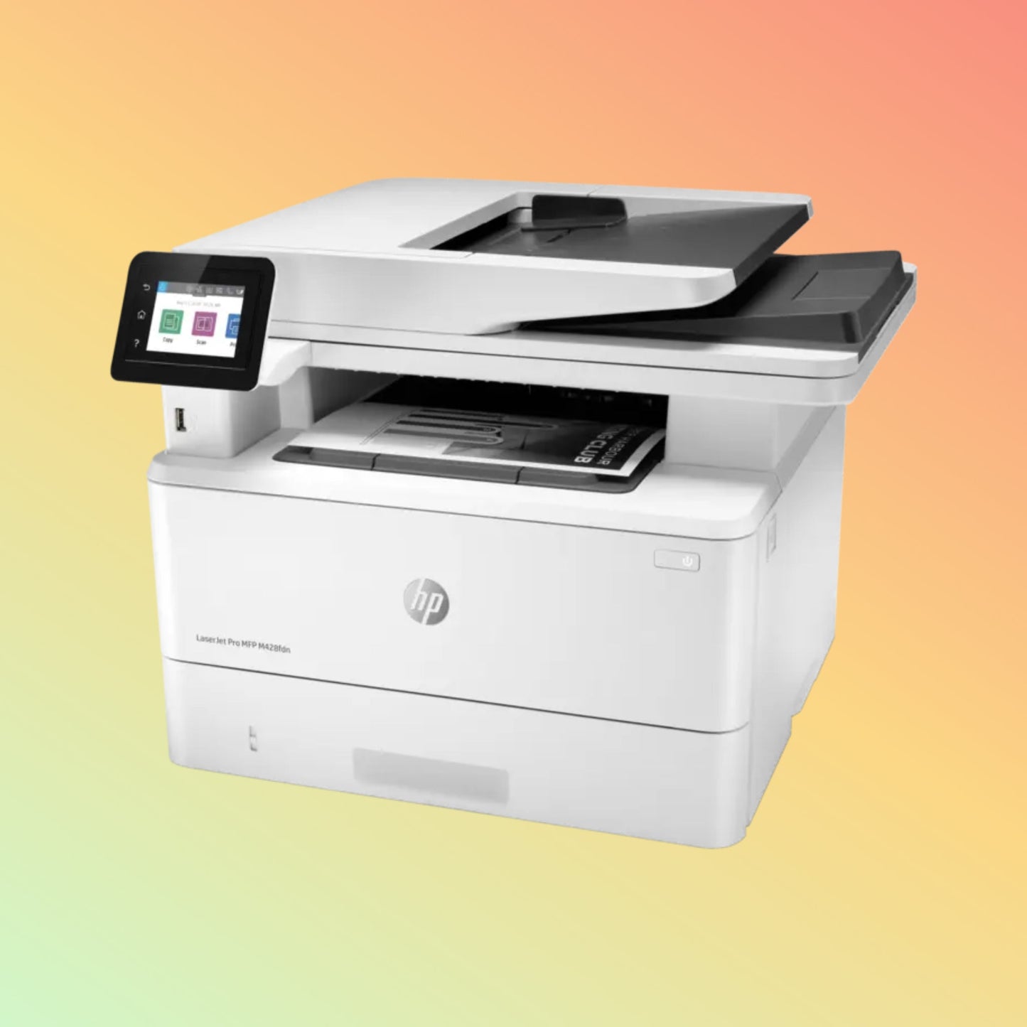 HP LaserJet Pro MFP M428FDN Printer - A4, Print Copy Scan Fax Email, 38 ppm, 1200 x 1200 dpi Resolution, 80,000 Pages Duty Cycle
