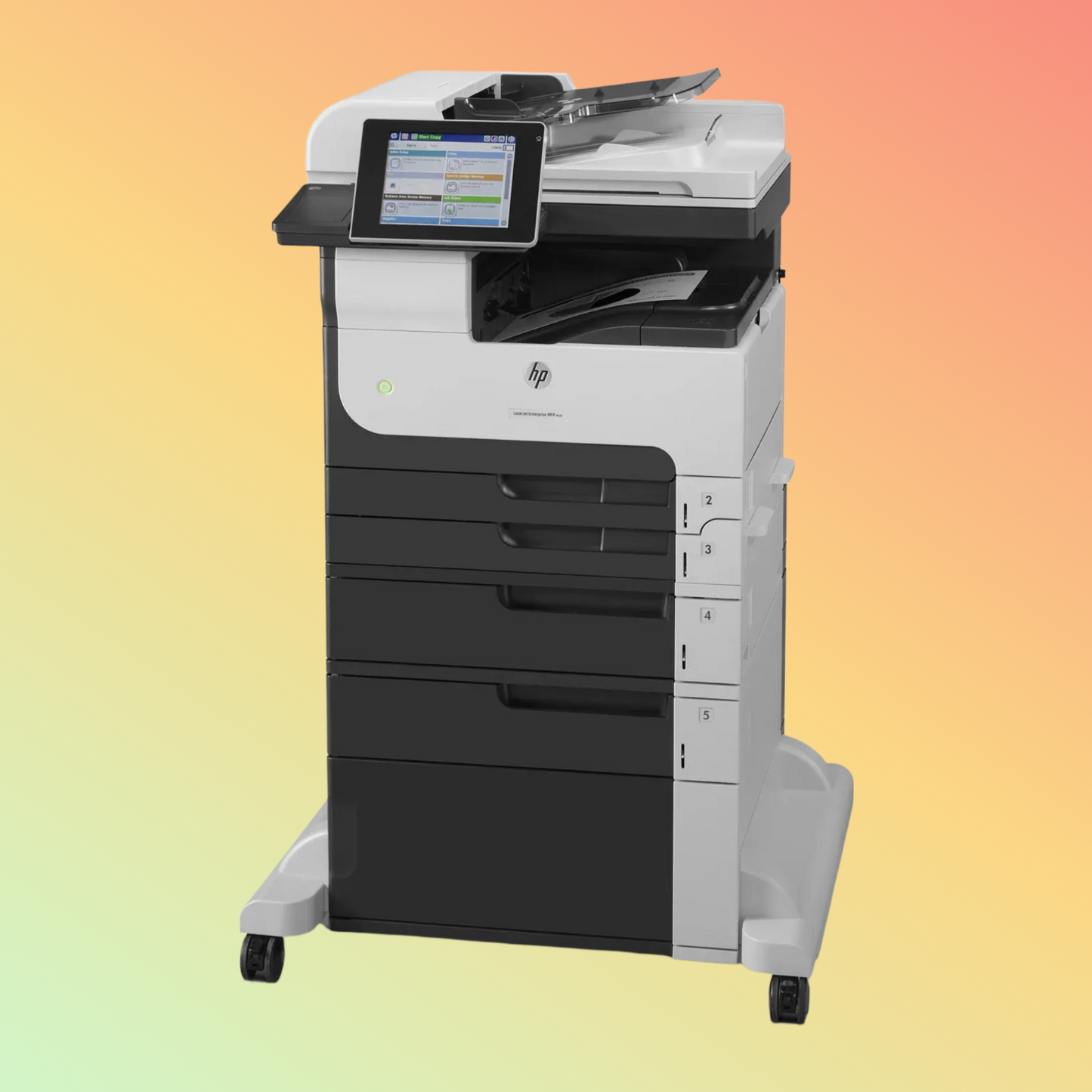HP LaserJet Enterprise MFP M725F Printer - A4, Print Copy Scan Fax, 41 ppm, 1200 x 1200 dpi Resolution, 200,000 Pages Duty Cycle