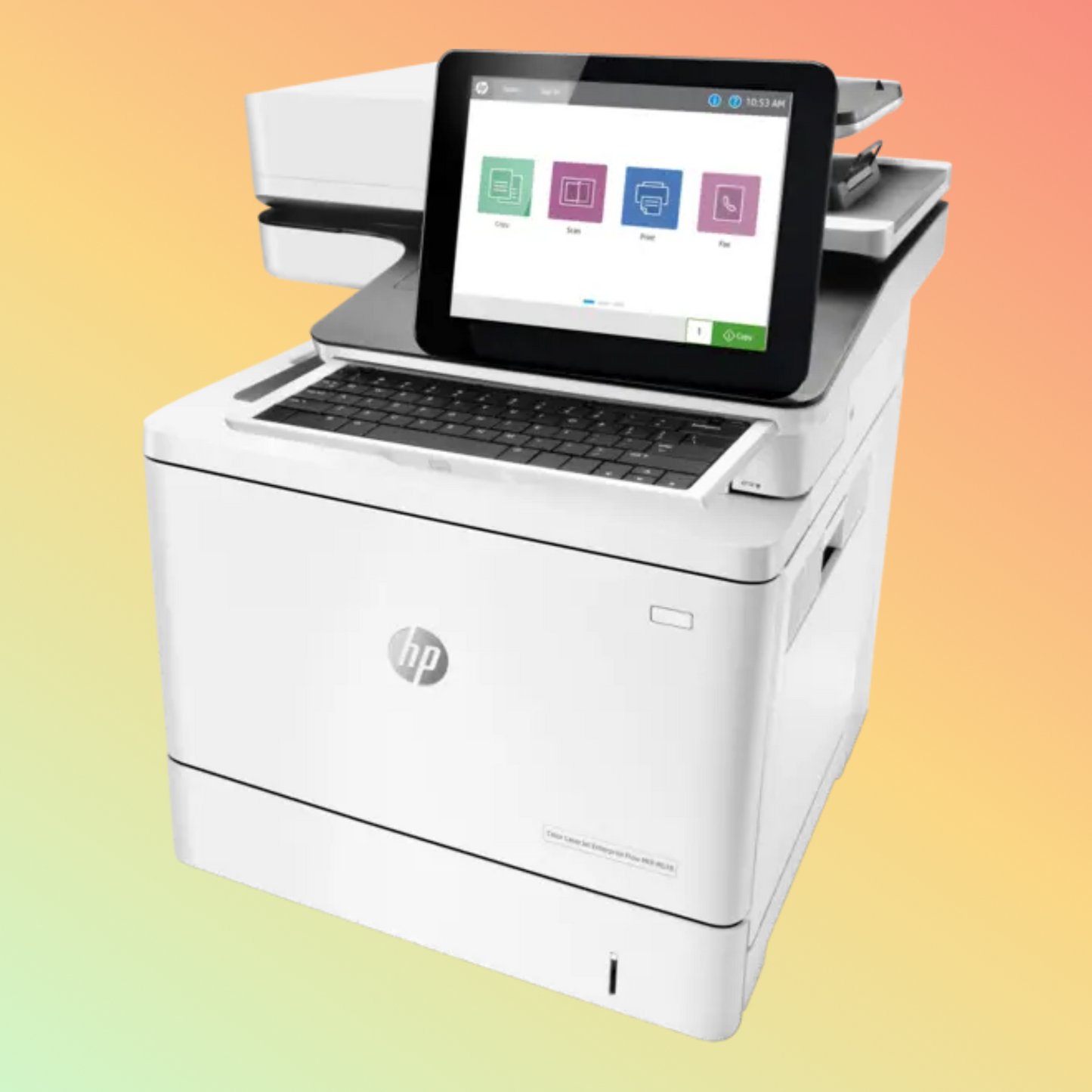HP LaserJet Enterprise Flow MFP M578C Printer - A4, Print Copy Scan Fax, 38 ppm, 600 x 600 dpi Resolution, 80,000 Pages Duty Cycle, Black and Color