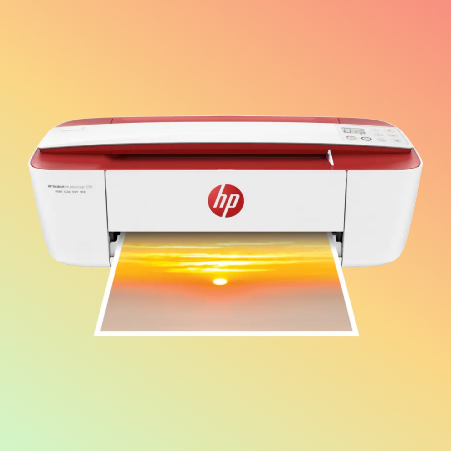 HP DeskJet Ink Advantage 3788 Printer - Wireless, A4, Print Copy Scan, 8 ppm, 1200 x 1200 rendered dpi Resolution, 1,000 Pages Duty Cycle, Black and Color