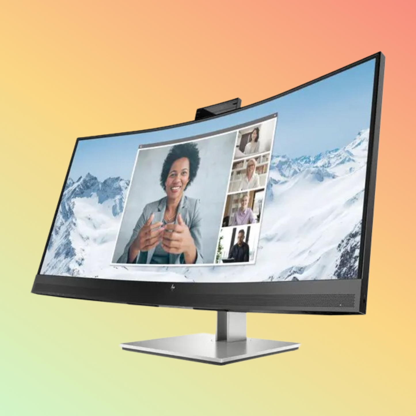 HP E34M G4 Curved Monitor - 34" WQHD (3440 x 1440), VA, HDMI, DP, 400 nits, 75 Hz