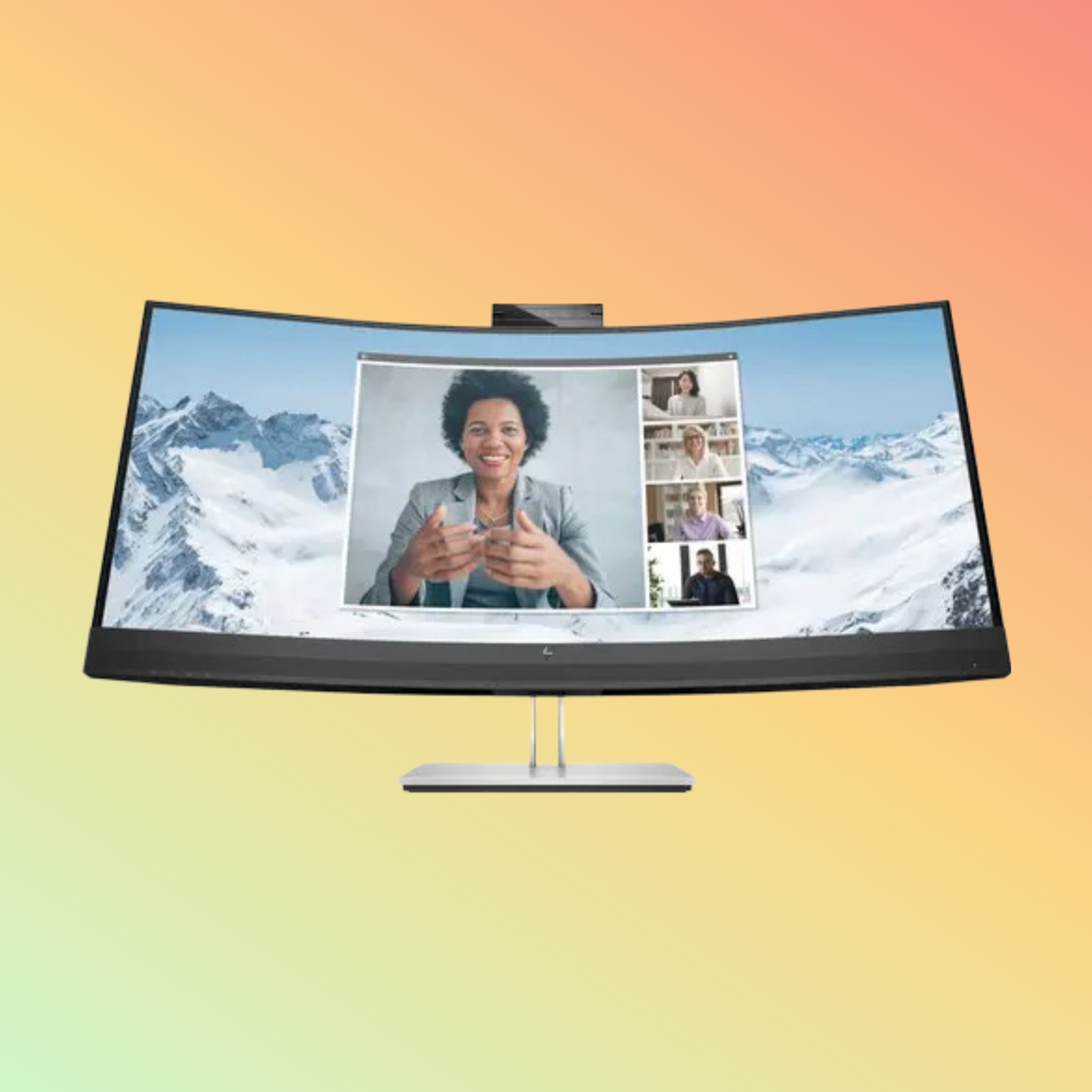 HP E34M G4 Curved Monitor - 34" WQHD (3440 x 1440), VA, HDMI, DP, 400 nits, 75 Hz