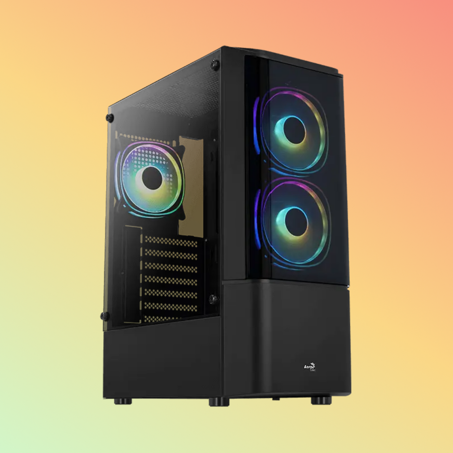 AEROCOOL Quantum ARGB Mid Tower Case - ATX, micro ATX, mini-ITX